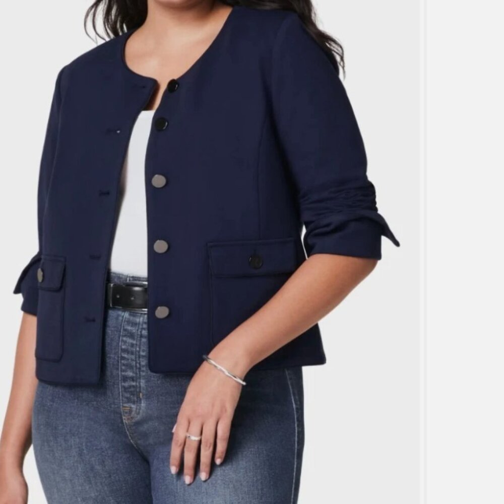 SPANX Ponte Bomber Jacket Sz L
